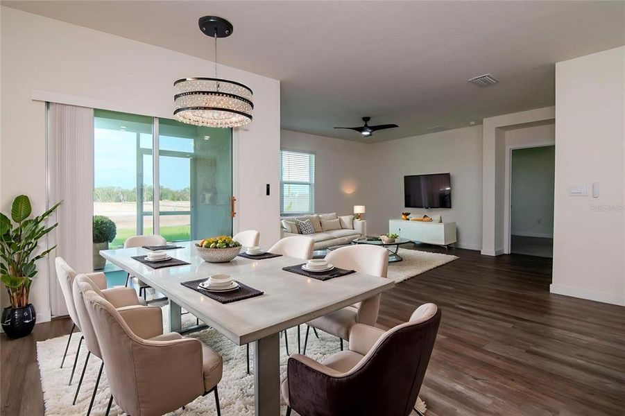 Furnished interior view inside a new home in Epperson, Wesley Chapel (Image 9).