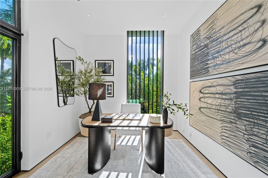 Furnished interior view inside a new home in , Miami Beach (Image 12).