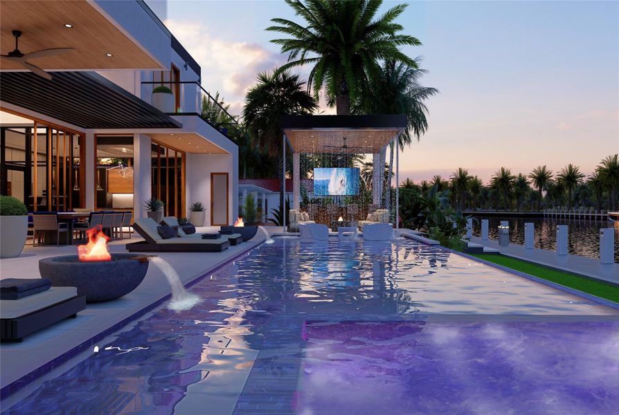 Exterior details and patio area of a home in , Lighthouse Point (Image 22). Exterior details and patio area of a home in , Lighthouse Point (Image 22).