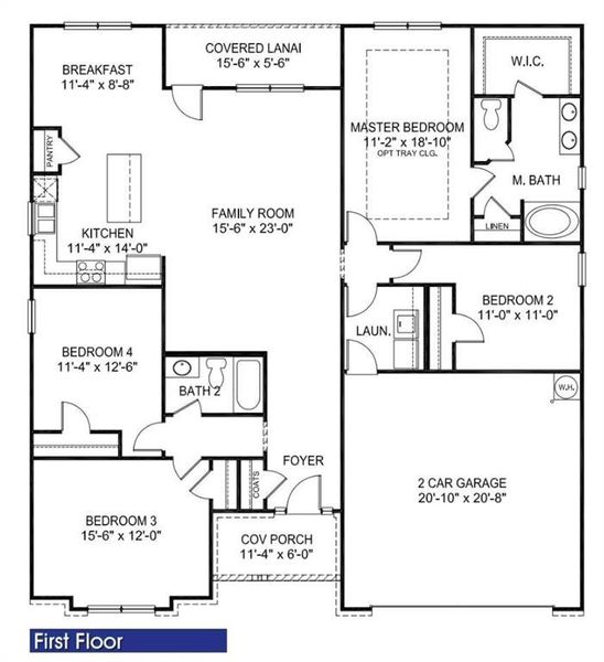 2D floor plan layout of this home in Park Place, Bowdon, GA (Image 3). 2D floor plan layout of this home in Park Place, Bowdon, GA (Image 3).