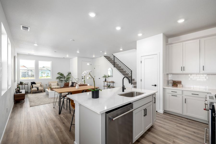 Furnished interior view inside a new home in Painted Prairie, Aurora (Image 17).