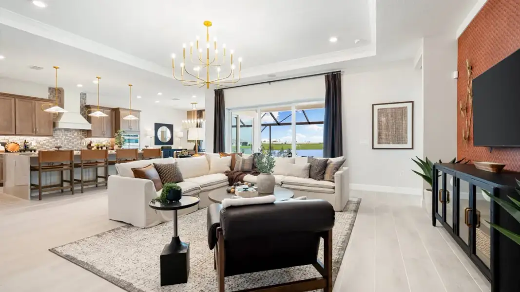 Representative furnished interior of a home built from the Cresta by Taylor Morrison in Esplanade at Pinewalk, St. Johns (Image 5). Representative furnished interior of a home built from the Cresta by Taylor Morrison in Esplanade at Pinewalk, St. Johns (Image 5).