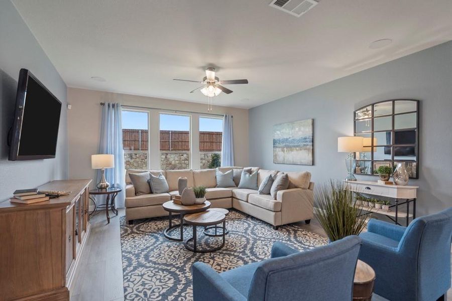Furnished interior view inside a new home in , Justin (Image 17).