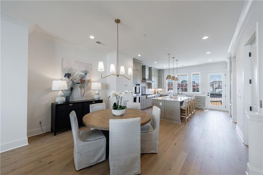 Furnished interior view inside a new home in , Alpharetta (Image 17).