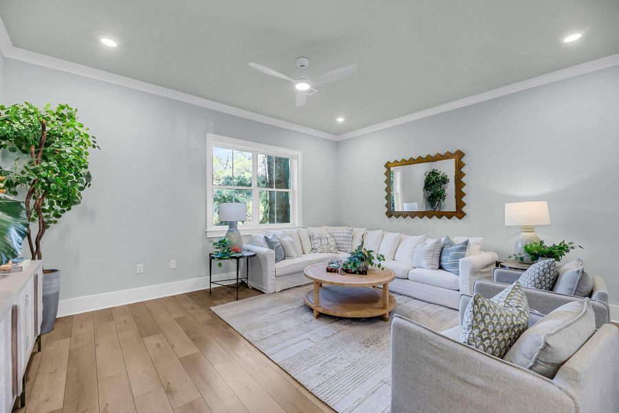 Furnished interior view inside a new home in , Johns Island (Image 3).