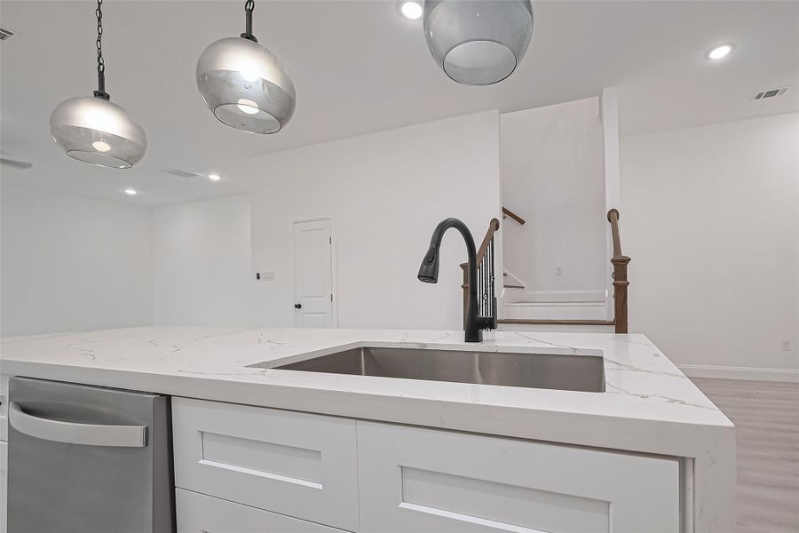 Close-up of interior finishes inside a home in , Houston (Image 12).