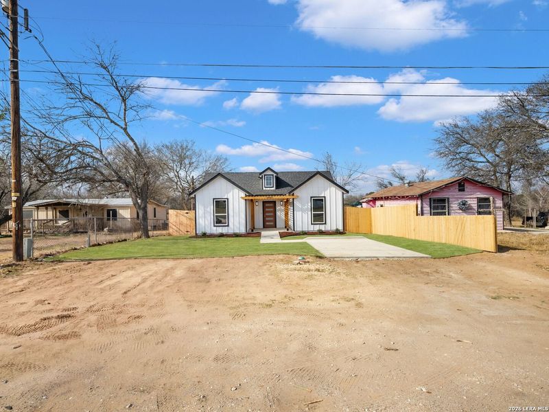 Exterior details and patio area of a home in , Lytle (Image 24).