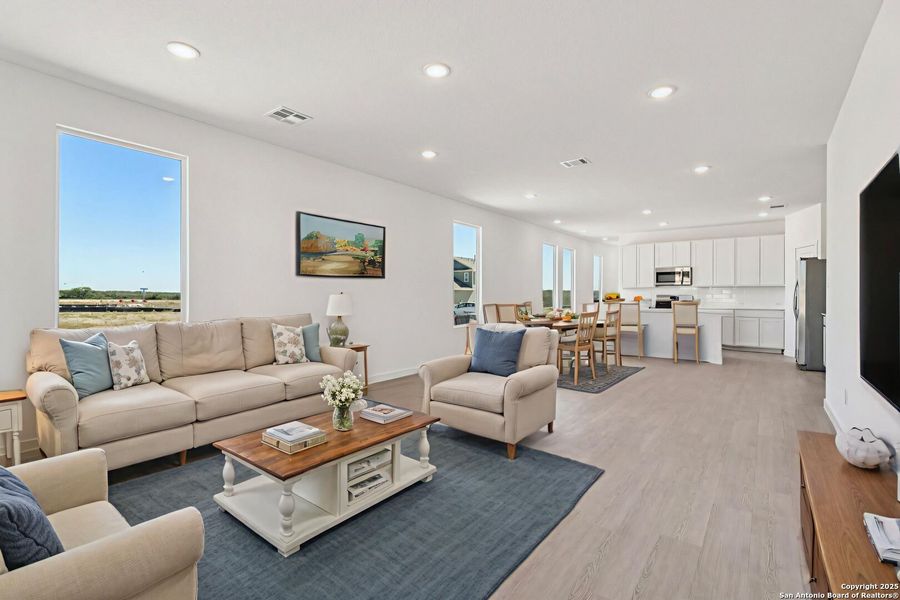 Furnished interior view inside a new home in Summerlin: Eventide Collection, San Antonio (Image 10).