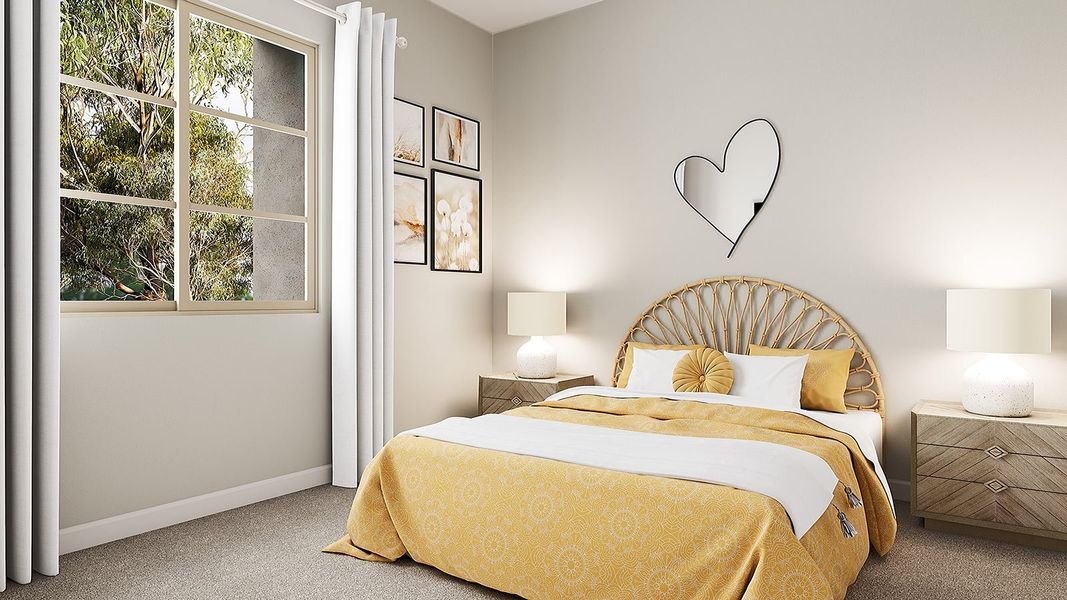 Representative furnished interior of a home built from the Spring Plan 50-2 by Tri Pointe Homes in Camerano at Abel Ranch, Goodyear (Image 14).