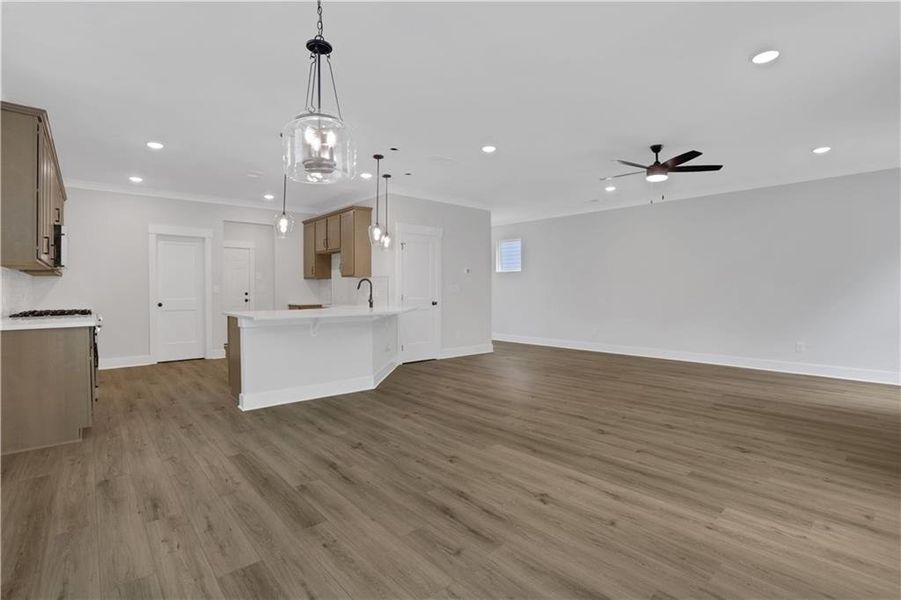 Spacious, unfurnished interior of a new home in Villas at Dawsonville, Dawsonville (Image 39). Spacious, unfurnished interior of a new home in Villas at Dawsonville, Dawsonville (Image 39).