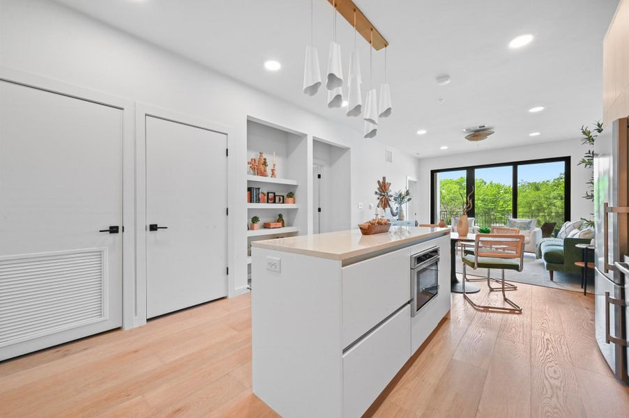 Furnished interior view inside a new home in One Oak, Austin (Image 7).