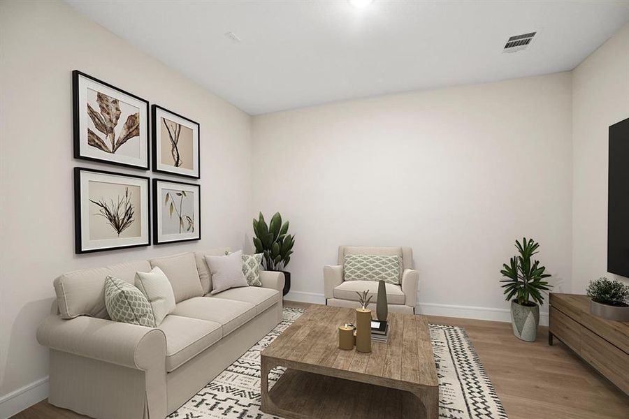 Furnished interior view inside a new home in Elevon, Lavon (Image 6). Furnished interior view inside a new home in Elevon, Lavon (Image 6).