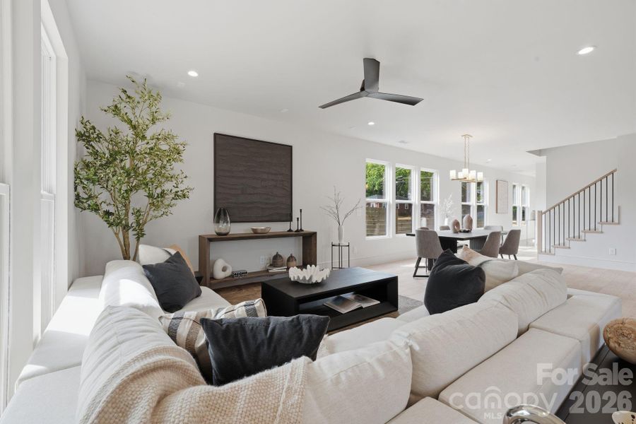 Furnished interior view inside a new home in , Charlotte (Image 7).