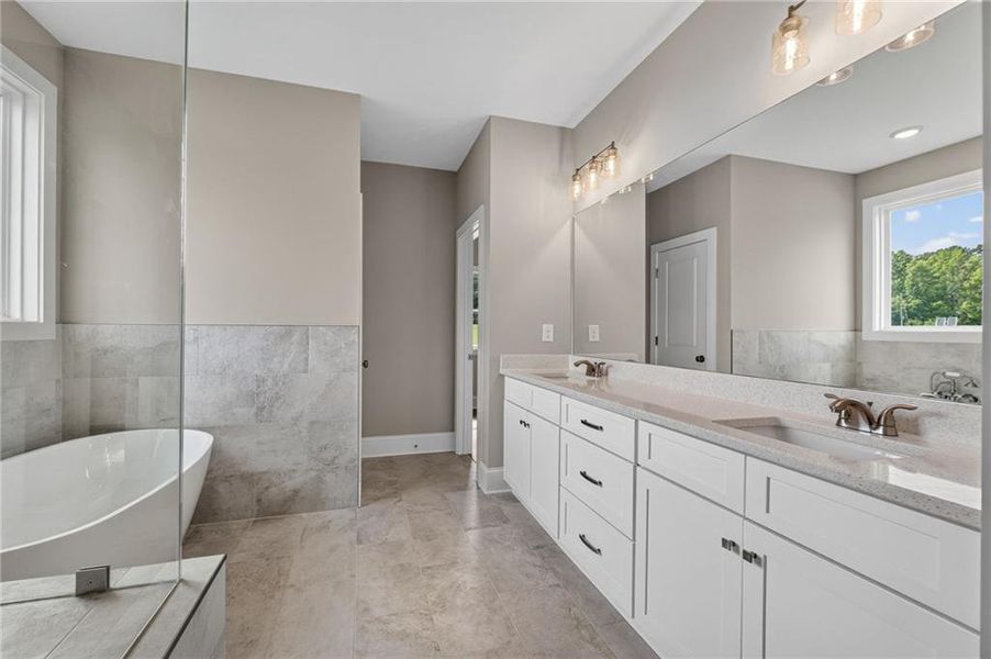 Furnished interior view inside a new home in , Hampton (Image 6).