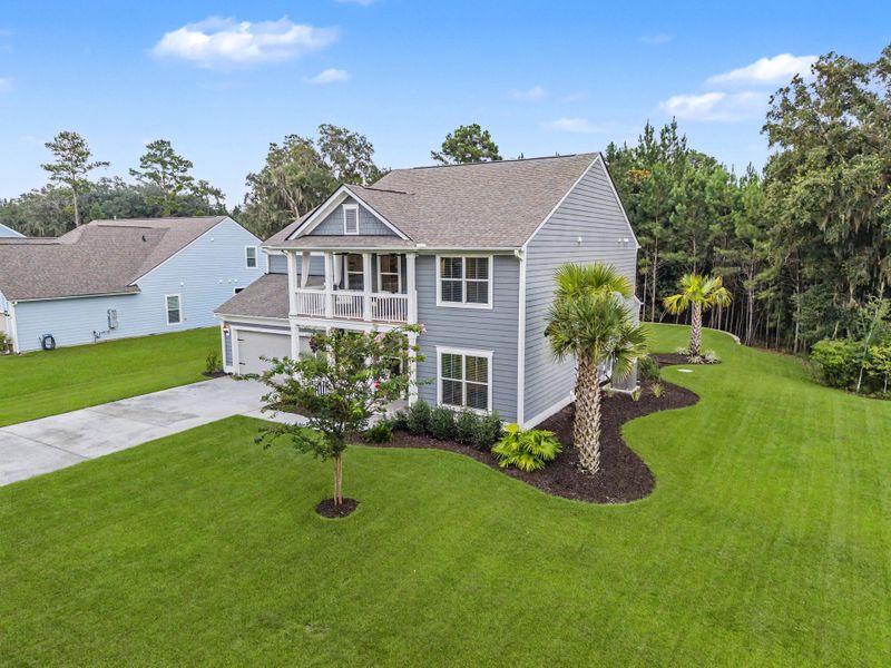 Front exterior of a new home in Sea Island Preserve, Johns Island, SC, highlighting curb appeal (Image 26).