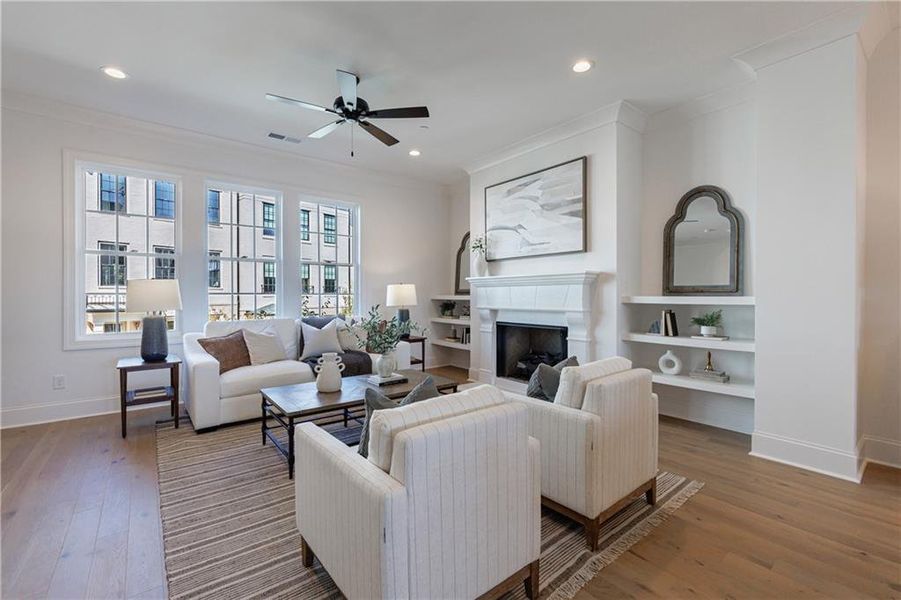 Furnished interior view inside a new home in , Alpharetta (Image 18).