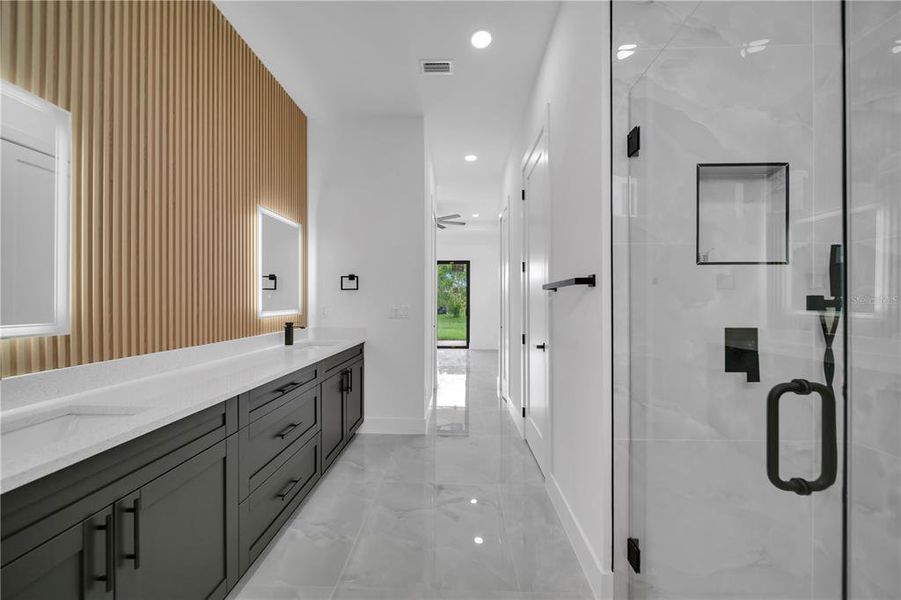 Furnished interior view inside a new home in , Cape Coral (Image 16). Furnished interior view inside a new home in , Cape Coral (Image 16).