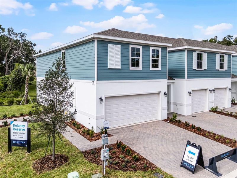 Exterior details and patio area of a home in Delaney Reserve, Deland (Image 4).