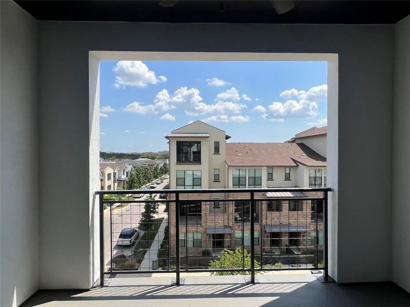 Exterior details and patio area of a home in The Grove, Austin (Image 3).