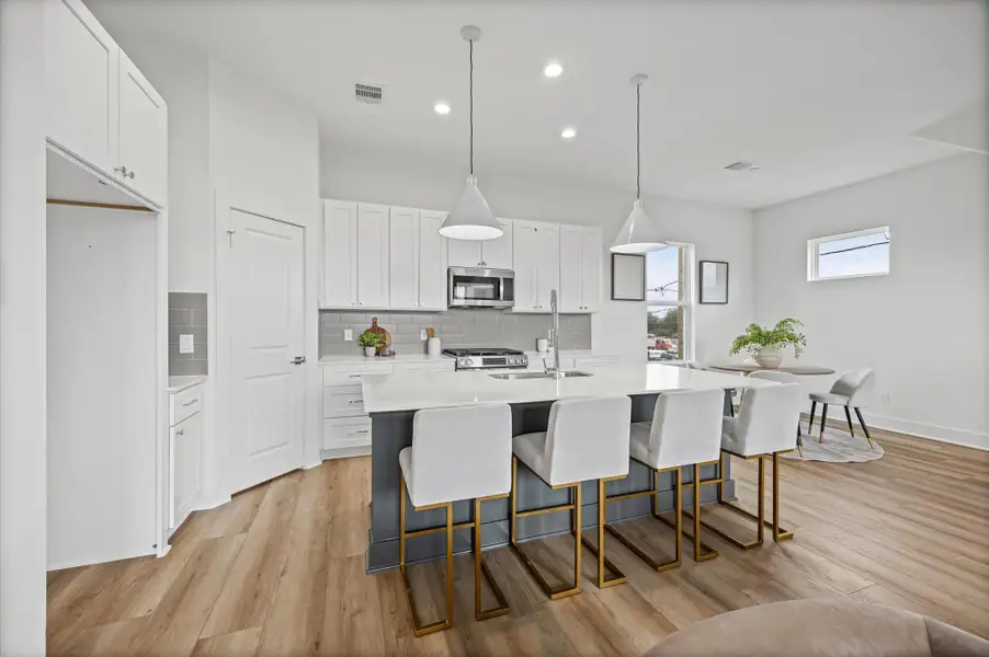 Furnished interior view inside a new home in , Houston (Image 9). Furnished interior view inside a new home in , Houston (Image 9).