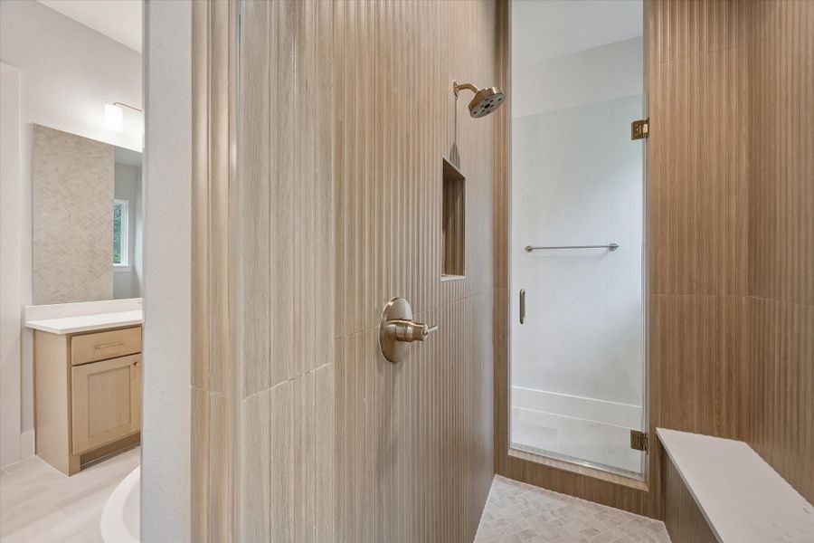 Close-up of interior finishes inside a home in Republic Grand Ranch, Willis (Image 20).