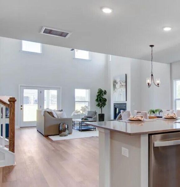 Furnished interior view inside a new home in Tea Farm: Presidents Series, Ravenel (Image 9).