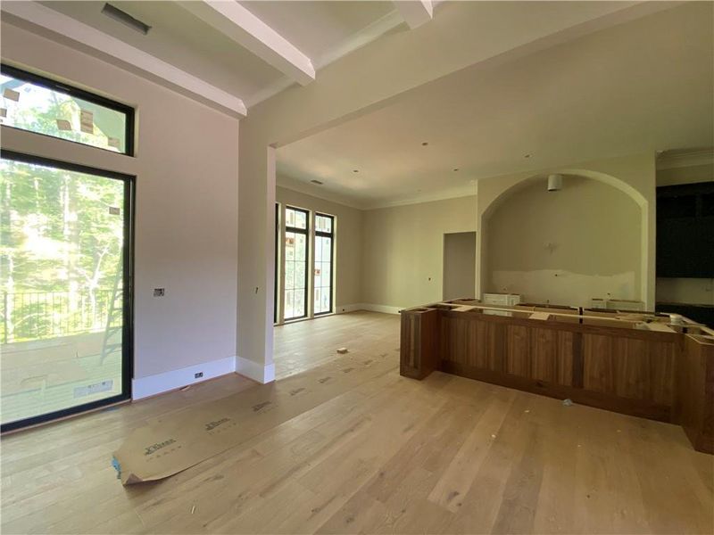 In-progress construction of a new home in , Acworth, GA (Image 28).