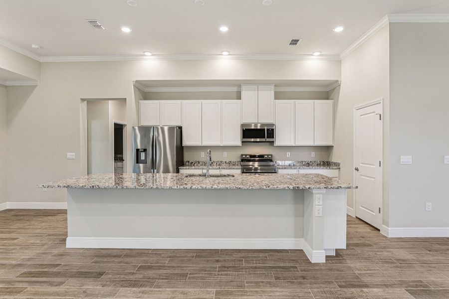 Furnished interior view inside a new home in Eagle Crest, Malabar (Image 4). Furnished interior view inside a new home in Eagle Crest, Malabar (Image 4).