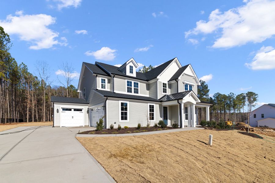 Representative exterior photo of a completed home built from the The Hampton by RobuckHomes in Baylee Ridge, Selma, NC (Image 42). Representative exterior photo of a completed home built from the The Hampton by RobuckHomes in Baylee Ridge, Selma, NC (Image 42).