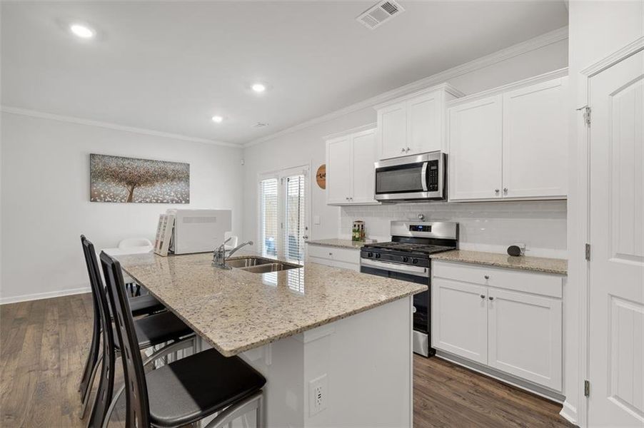Furnished interior view inside a new home in , Buford (Image 24).