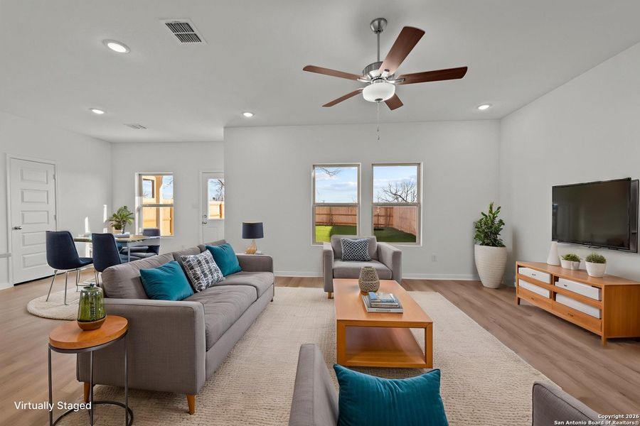 Furnished interior view inside a new home in Paloma Park, Converse (Image 7).