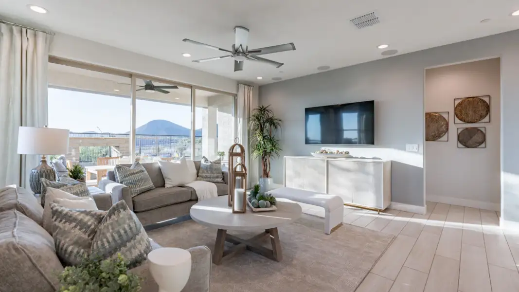 Furnished interior view inside a new home in The Villas at Mystic, Peoria (Image 6). Furnished interior view inside a new home in The Villas at Mystic, Peoria (Image 6).