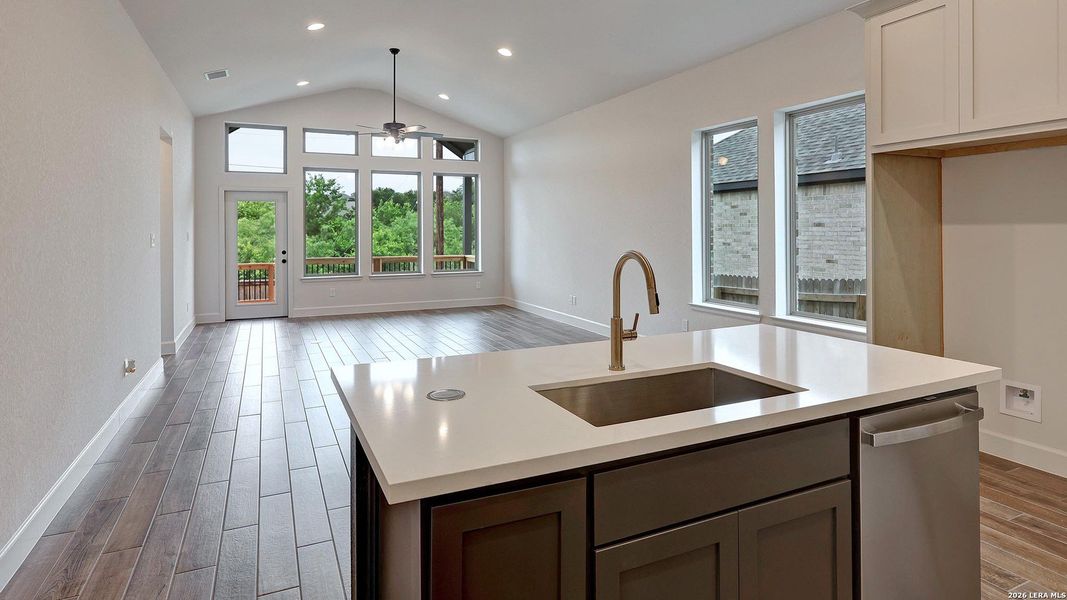 Furnished interior view inside a new home in Ladera, San Antonio (Image 6).