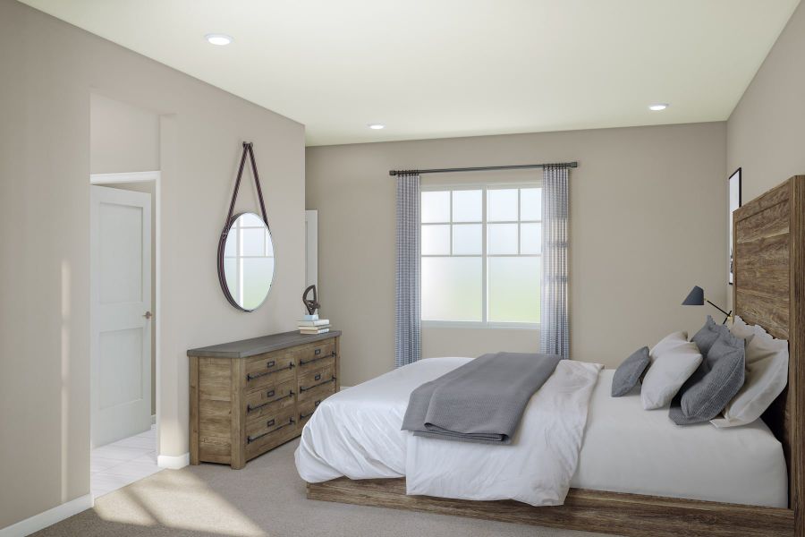 Representative furnished interior of a home built from the 2804 by Tri Pointe Homes in The Aurora Highlands, Aurora (Image 25).