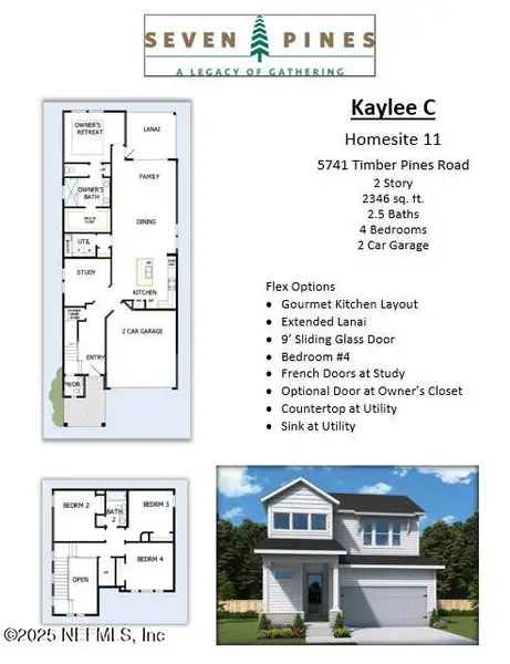 2D floor plan layout of this home in , Jacksonville, FL (Image 2).