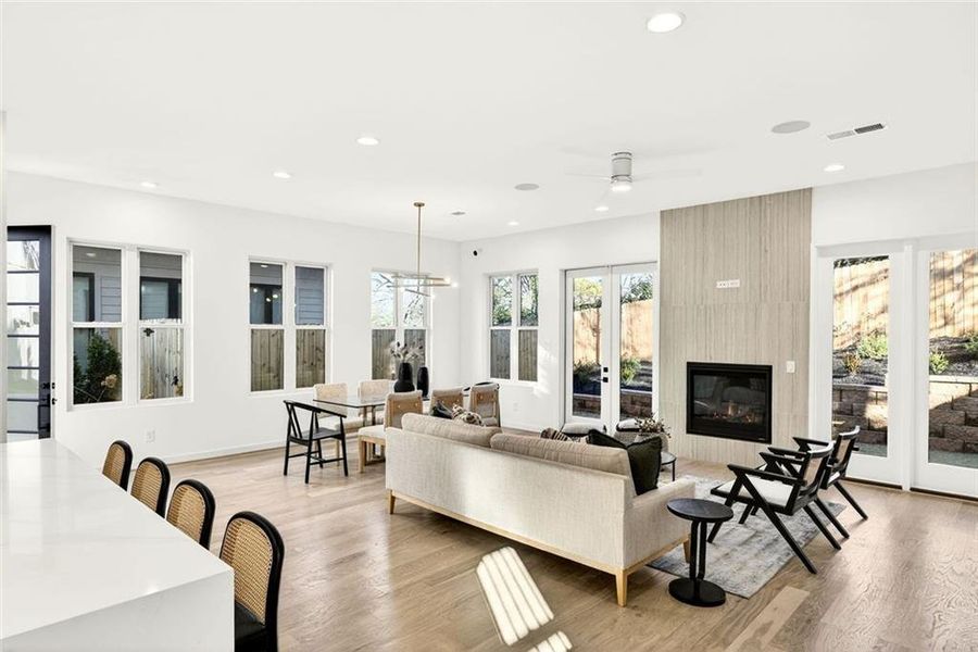 Furnished interior view inside a new home in , Atlanta (Image 8).