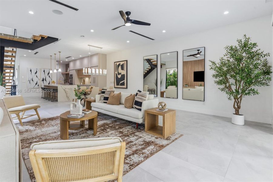 Furnished interior view inside a new home in , Fort Lauderdale (Image 19).