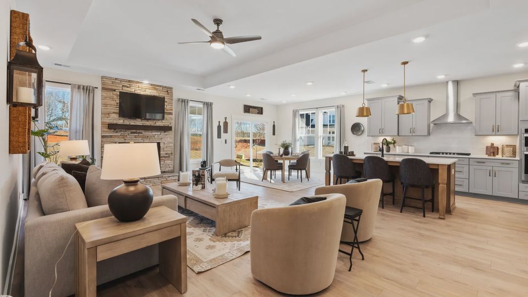 Furnished interior view inside a new home in The Reserve at Livingston Park, Easley (Image 13).