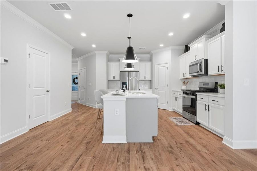 Furnished interior view inside a new home in , Sugar Hill (Image 10).