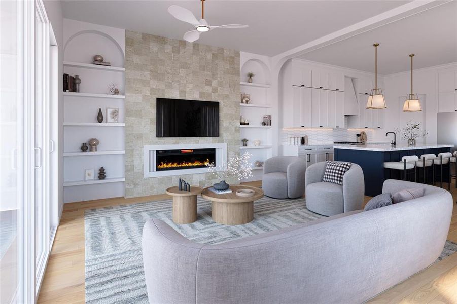 Furnished interior view inside a new home in , Dallas (Image 10). Furnished interior view inside a new home in , Dallas (Image 10).