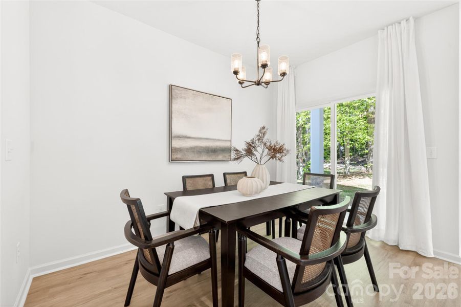 Furnished interior view inside a new home in , Mooresville (Image 11).