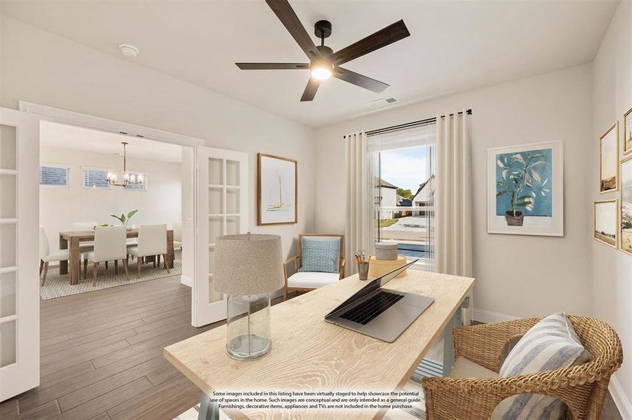 Furnished interior view inside a new home in The Enclave at Parks of Aledo, Aledo (Image 10). Furnished interior view inside a new home in The Enclave at Parks of Aledo, Aledo (Image 10).