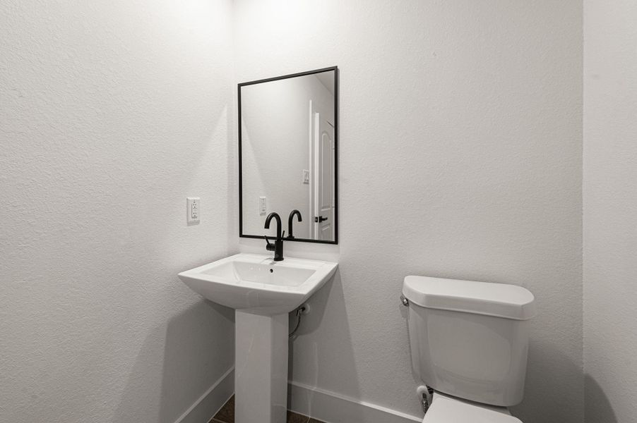 Beautiful pedestal sink.