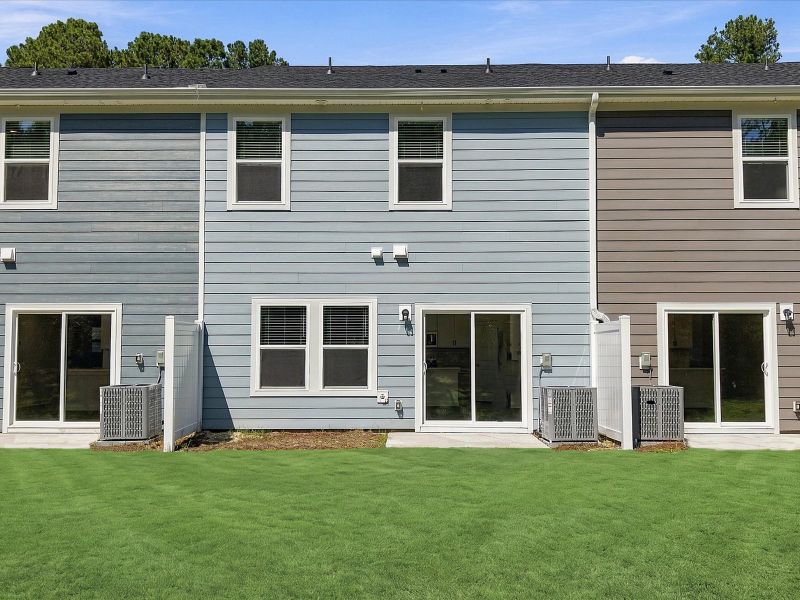 Exterior details and patio area of a home in Courts at Brook Run, Moncks Corner (Image 3).