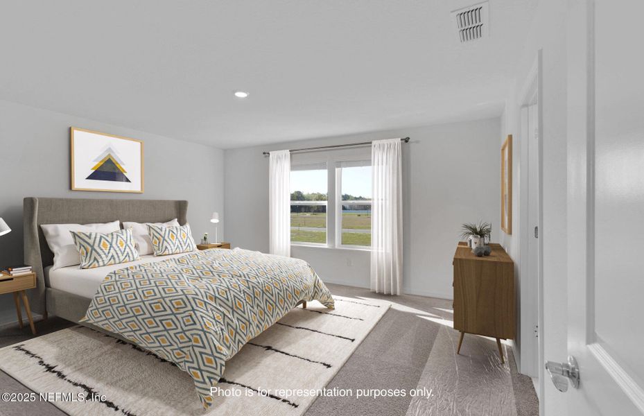 Furnished interior view inside a new home in Wells Landing, Jacksonville (Image 7).