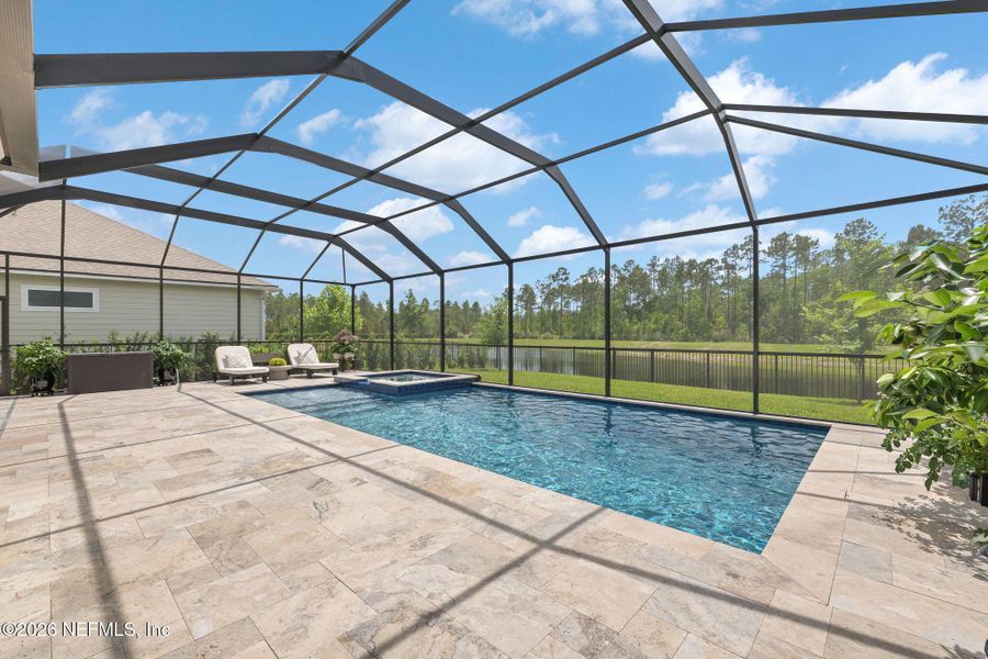 Exterior details and patio area of a home in Palm Crest at Seabrook, Ponte Vedra (Image 29). Exterior details and patio area of a home in Palm Crest at Seabrook, Ponte Vedra (Image 29).