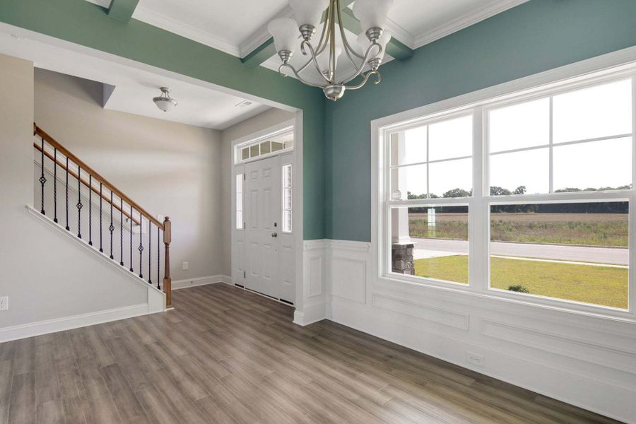 Representative unfurnished interior of a home built from the Drayton by Caviness & Cates Communities in Bartlett Manor, Youngsville (Image 137).