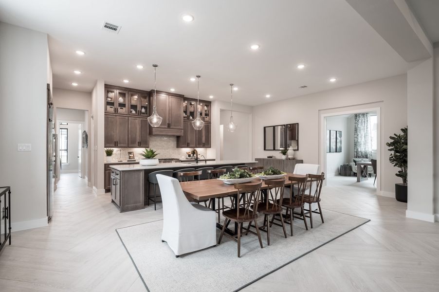 Representative furnished interior of a home built from the Carignan by Tri Pointe Homes in Sienna 80′, Missouri City (Image 12).