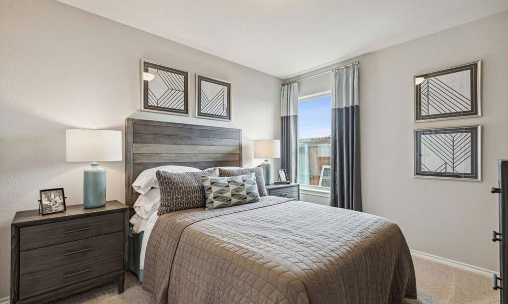 Front exterior of a new home in Rainbow Ridge, Fort Worth, TX, highlighting curb appeal (Image 21). Front exterior of a new home in Rainbow Ridge, Fort Worth, TX, highlighting curb appeal (Image 21).