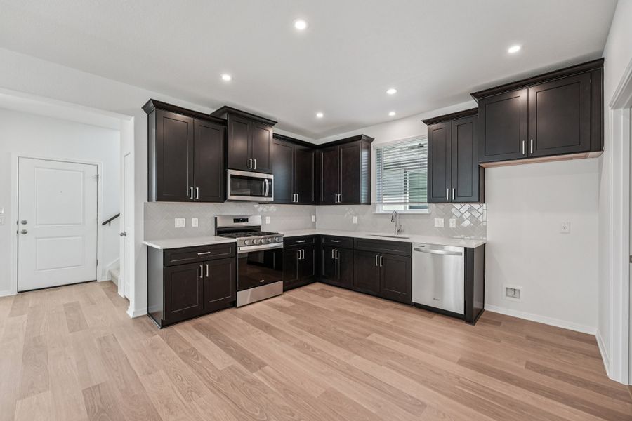 Furnished interior view inside a new home in Porter Country, Buda (Image 6).